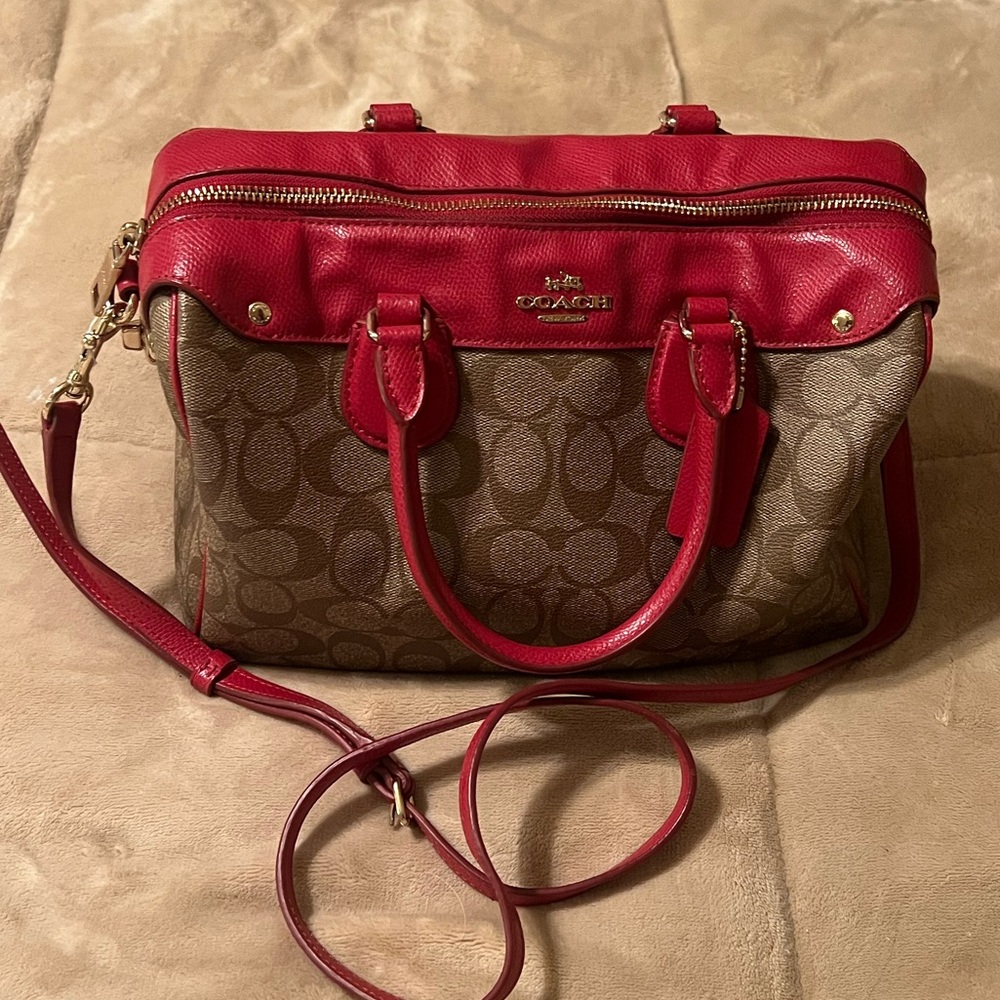 COACH leather satchel